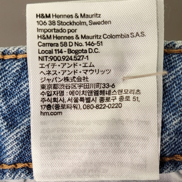 H&M | & Denim 90's Baggy Jeans Distressed Ultra High Rise Jeans size 6 - Picture 12 of 12